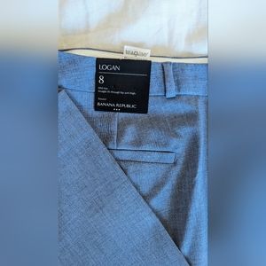 Banana Republic Blue Grey Logan Pants (suit set)